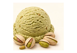 Pistachio ice cream scoop